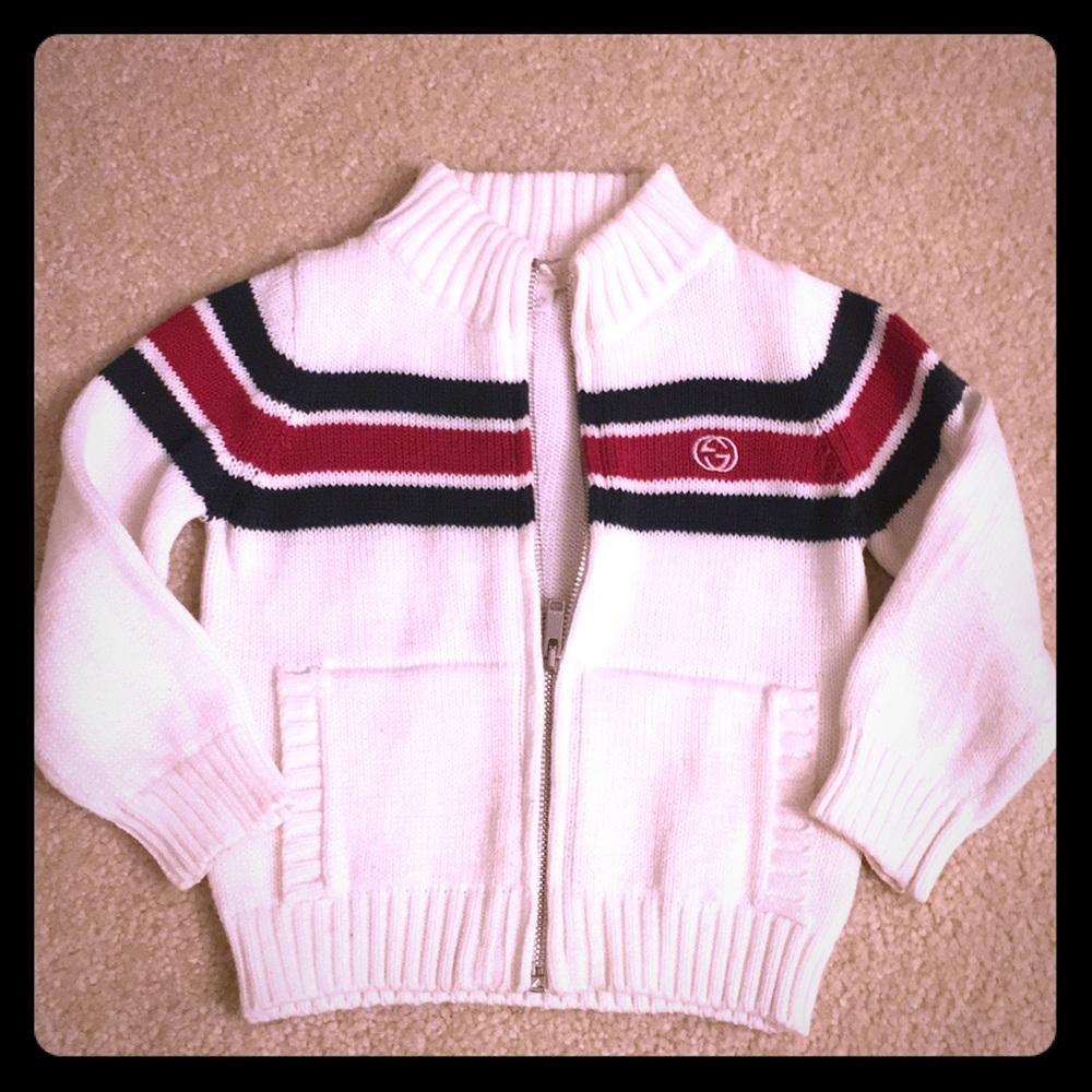GUCCI BABY Boys zip-up sweater-6/9 months